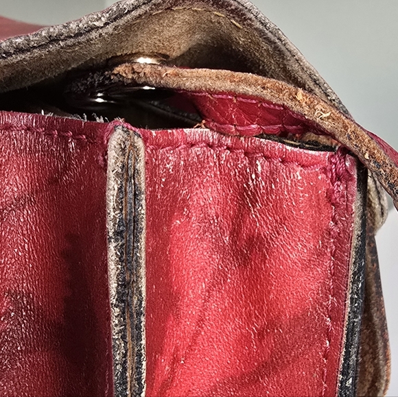 Patricia Nash Ruby Red Leather Crossbody - Picture 8 of 16